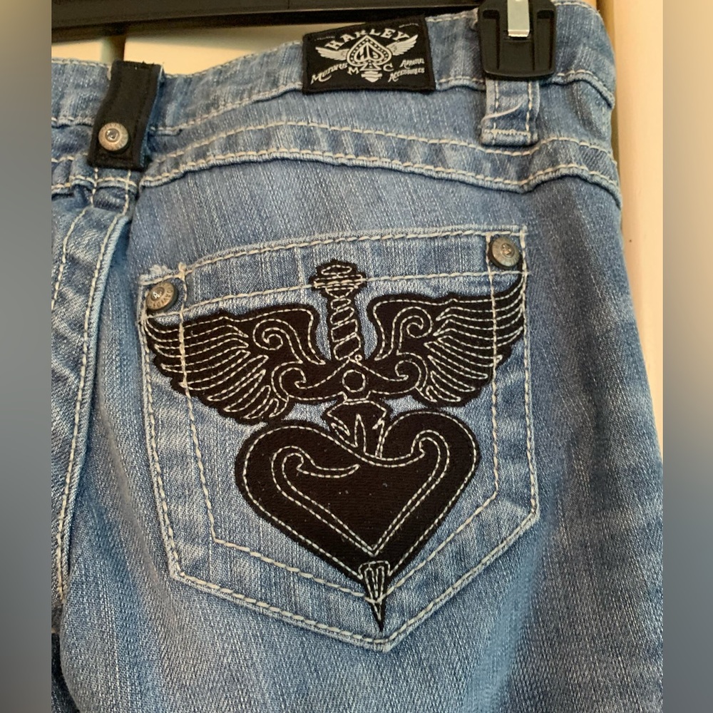 Ladies size 4 Harley Davison jeans